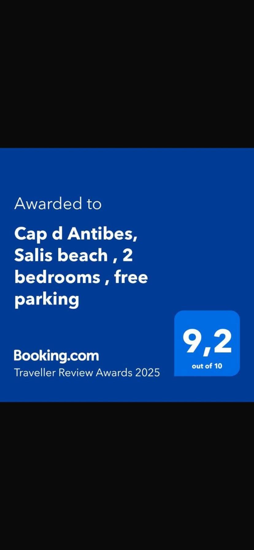 Cap D Antibes, Salis Beach , 2 Bedrooms , Free Parking Ngoại thất bức ảnh